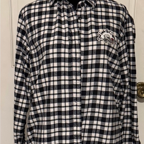 Madewell Black and White Plaid Button Down Shirt - Picture 2 of 2